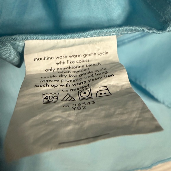 Calvin Klein Slim Fit Non-Iron Performance Dress Shirt Blue 16.5 34/35 - Picture 5 of 13